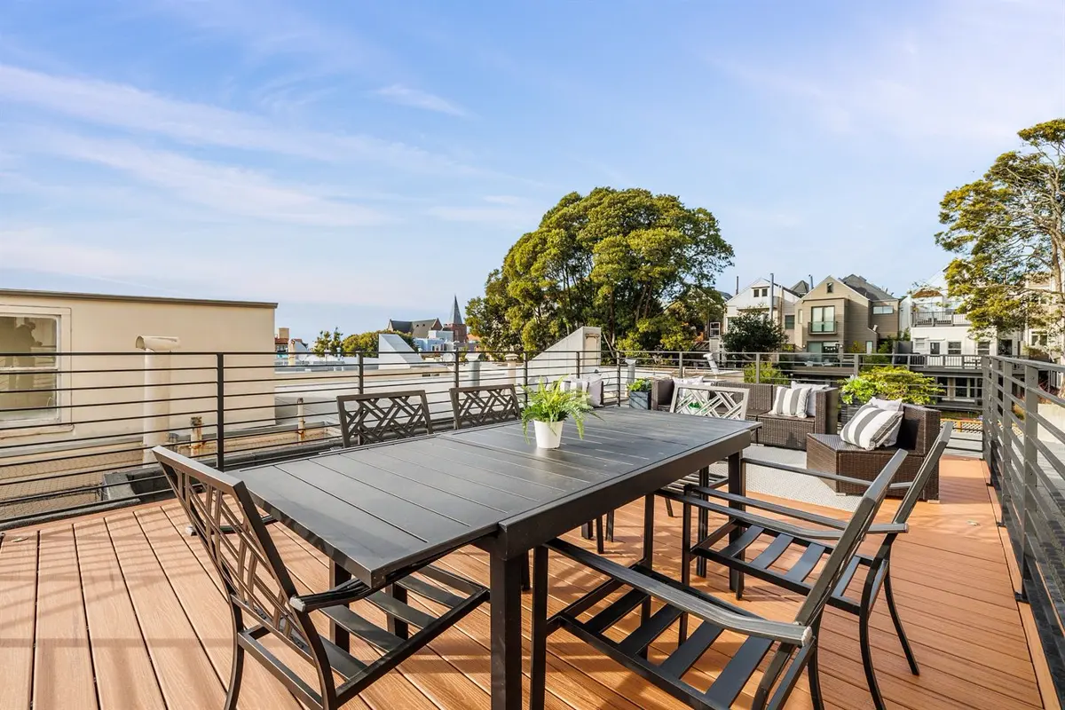Backyard and outdoor space, California Street, San Francisco
