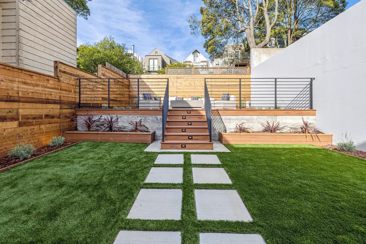 Backyard and outdoor space, California Street, San Francisco